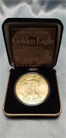 2000 Minted 24k Gold Plated Silver Eagle