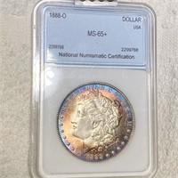 1888-O Morgan Silver Dollar NNC - MS65+