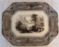 19th century John Alcock Vincennes Pottery platter