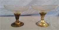 Pair of weighted amston sterling silver Bowls