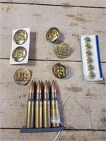Vintage US Army Brass & Bullets