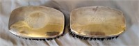 Pair of Webster Sterling Silver Brushes w Initials