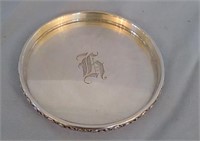 Small sterling silver 006 plate