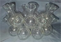 Vintage Bulbs Glass Floral Arrangement Vase