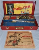 Antique 1938 Erector Toy in Case by A.C. Gilbert