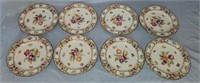 Lot of 8 Schumann Dresden Empress  Bread Plates