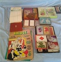 Estate box lot of playing cards
