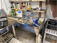 METAL WORK BENCH & VISE