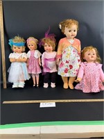 Lot of 5 dolls-see description