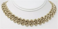 14 Kt Flexible Woven Link Necklace