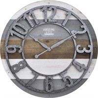 FirsTime & Co. Shabby Planks Wall Clock, 27"