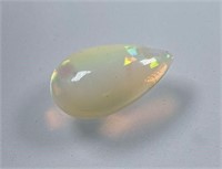 Certified 4.40 Cts Natural Pear Cut Fire Opal