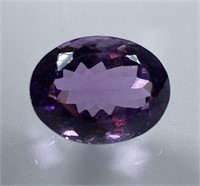 Certified 16.75 Cts Natural Amethyst