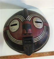 African Mask Hand Carved / Hand Painted in Ghana