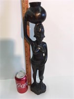 African Figure Hand Carved Burden Carrier