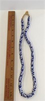 Blue & White African Necklace