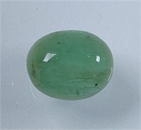 Certified 7.36 Cts Natural Emerald Cabochon