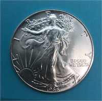 1986 UNC Americian Eagle Silver 1st Year Beautiful