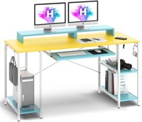 Computer Desk with Keyboard Tray, 55 inch
