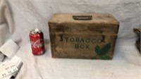 Vintage wooden tobacco box needs a new hinge