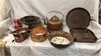 Assorted copper items