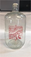 Glass 5 gallon jug from the Billingtons