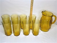 Vintage Amber/Yellow Glassware