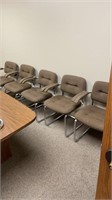 Lot of 5 Chromecraft office chairs