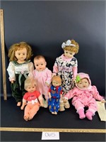 Lot of 6 doll-see description