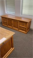 Solid oak large file cabinet. Could be used as a