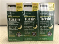 3 ct. Tussin Max Strength - exp. October 2022