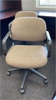 Hon office chair has   Broken space in arm see