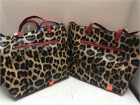 2 bags / purses.  Animal print.