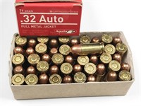 32 auto ammo, box of 49rds, Aguila, 71gr, FMJ