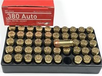380 Auto, box of 50rds Aguila, 95gr, full metal