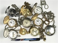 10pc assorted pocket watches