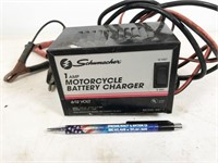 Schumacher motorcycle battery charger, works