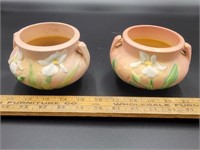 Pair of Roseville Iris Vases