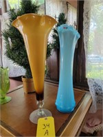 Fostoria Vase & Tall Vase