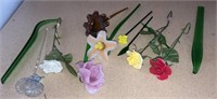 Glass floral rods