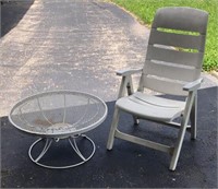 Patio table & chair