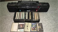 Cassette radio and cassette collection