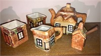 Ceramic cottage tea sets