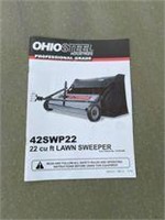 Ohio Steel 22 cu ft lawn sweeper