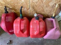 selection of gas cans