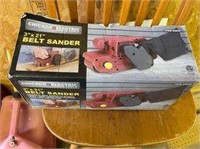 Chicago Electric belt sander in box
