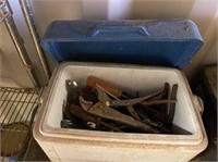 cooler full of misc tools