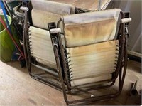pair of patio lounge chairs