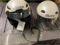 his & her matching riding helmets