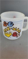 Vintage Midway MFG Co. Pac-Man porcelain coffee